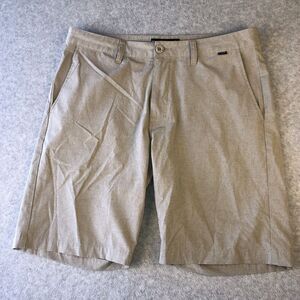 Travis Matthew Men Size 34 Lightweight Stretch Hybrid Tan Golf Shorts